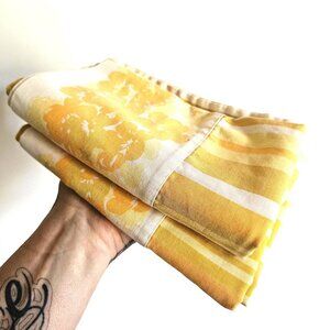 Pair of Vintage 70s Pillowcases Made in Canada